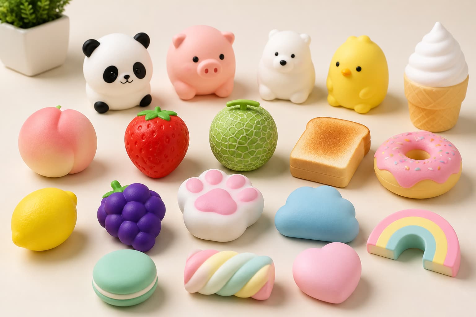 Custom squishy toys for wholesale buyers including soft sensory toys, stress relief toys, and OEM toy designs