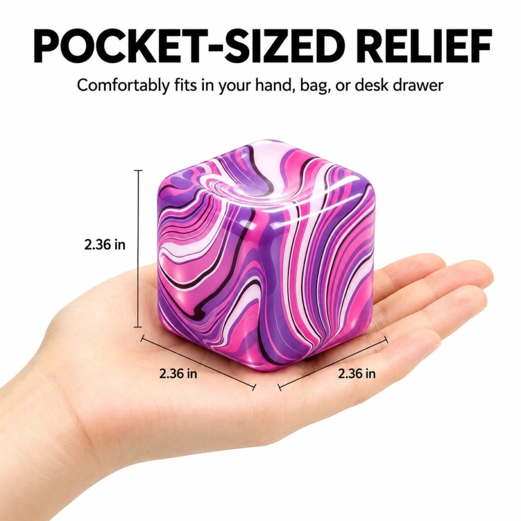 Fidget Stress Squish Cube