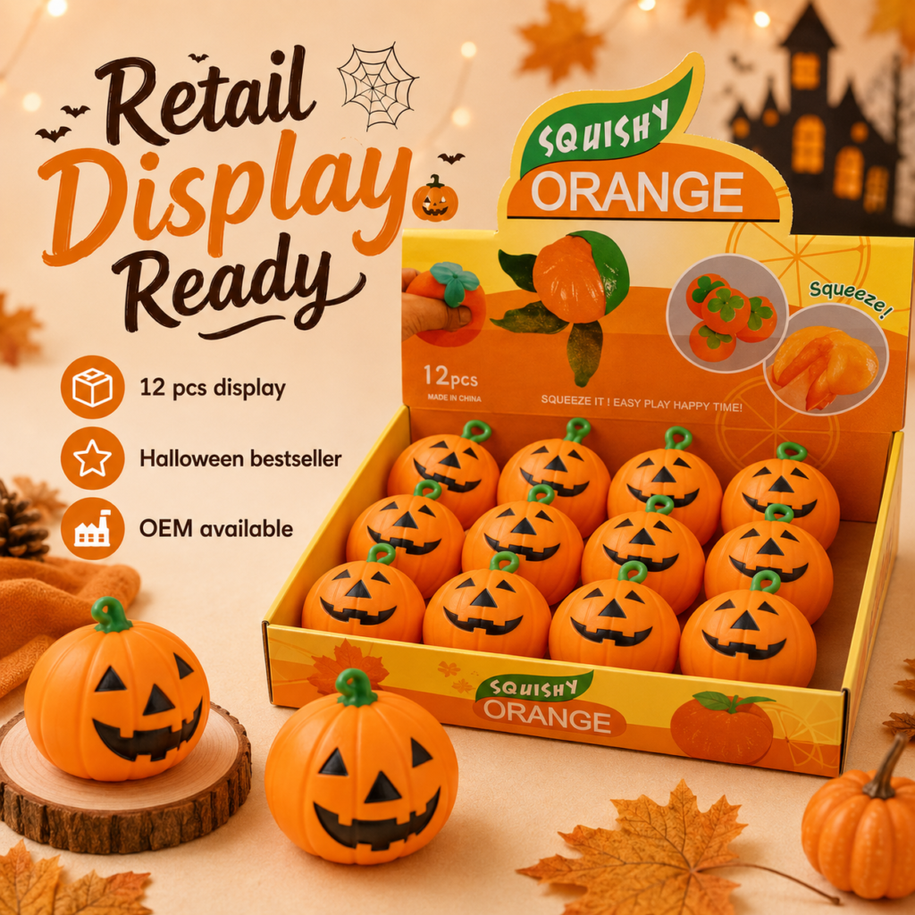 Halloween Pumpkin Squishy Toy