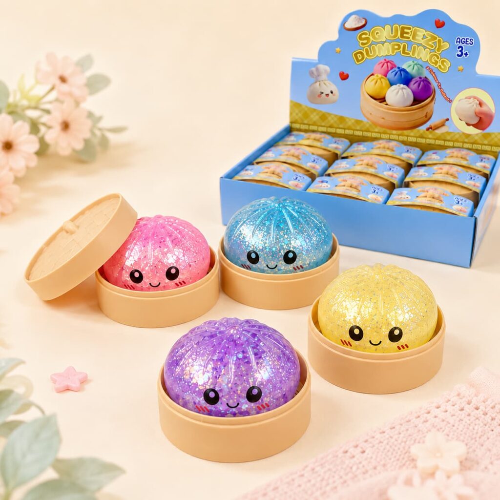 Glitter Squishy Dumpling Toy
