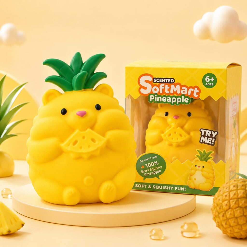Scented Pineapple Bear Squishy Toy