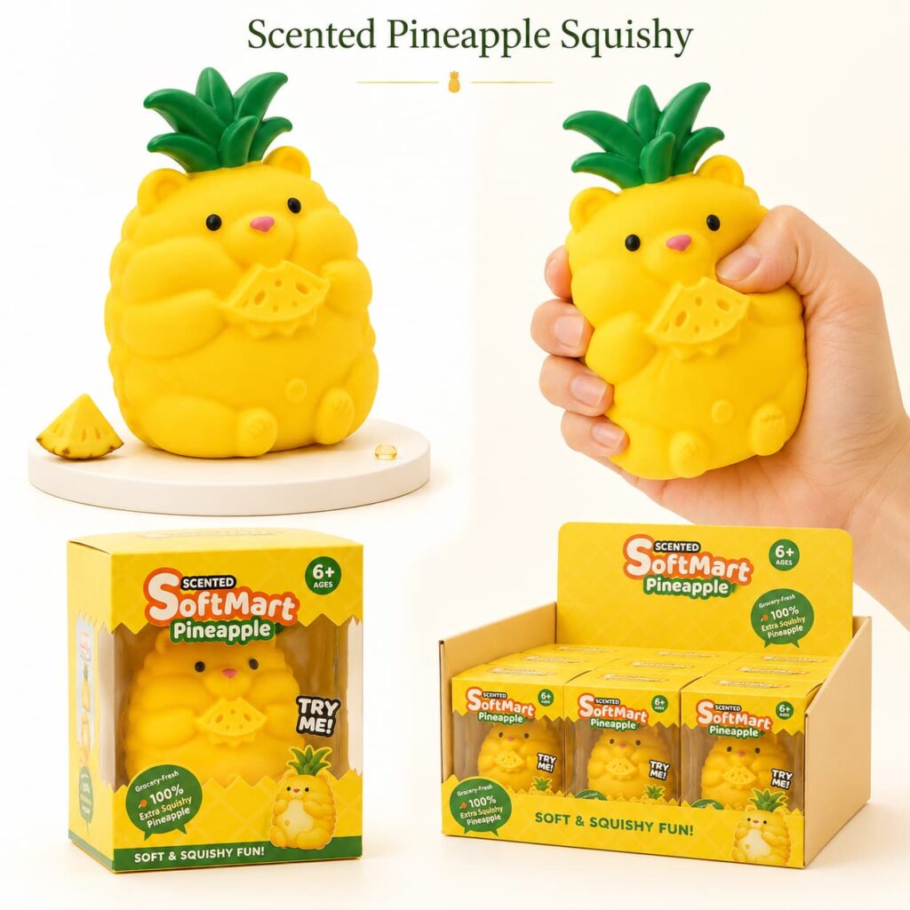 Scented Pineapple Bear Squishy Toy