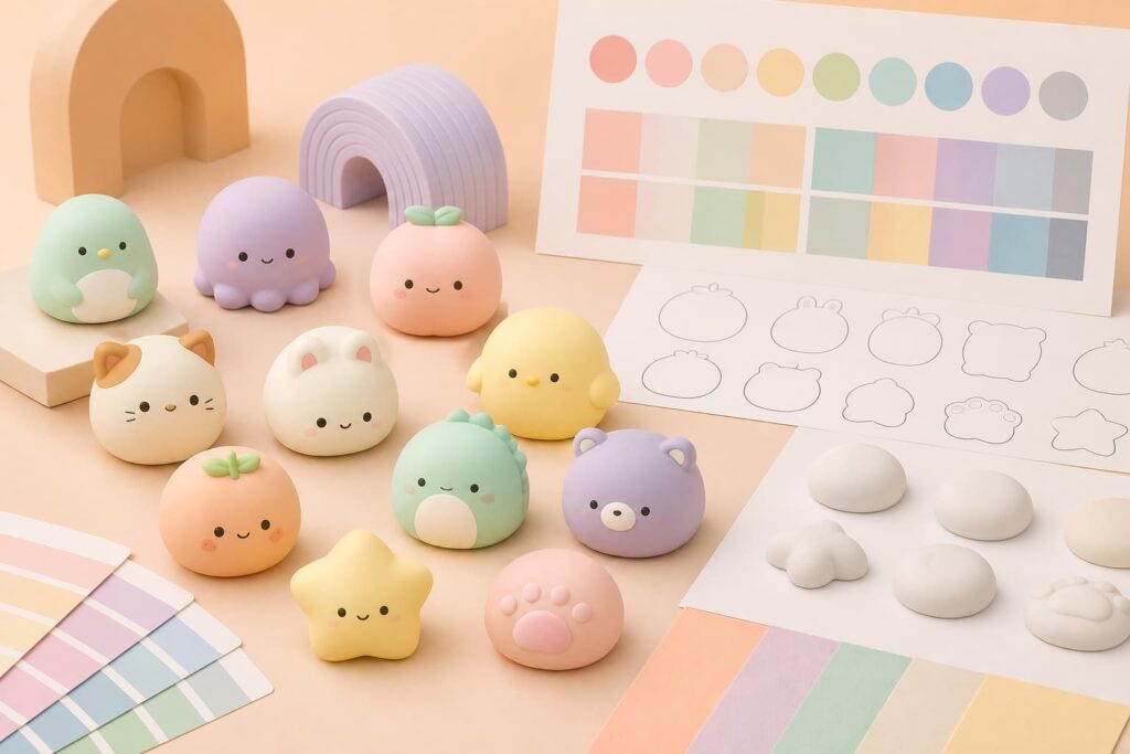 Private label packaging options for custom mochi squishy toys wholesale