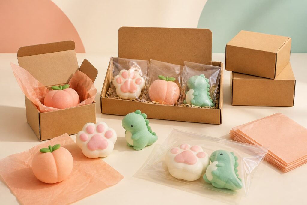 Wholesale squishy toys prepared for an online retail product range