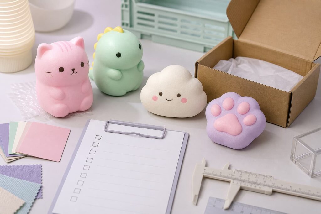 Wholesale squishy toys prepared for an online retail product range