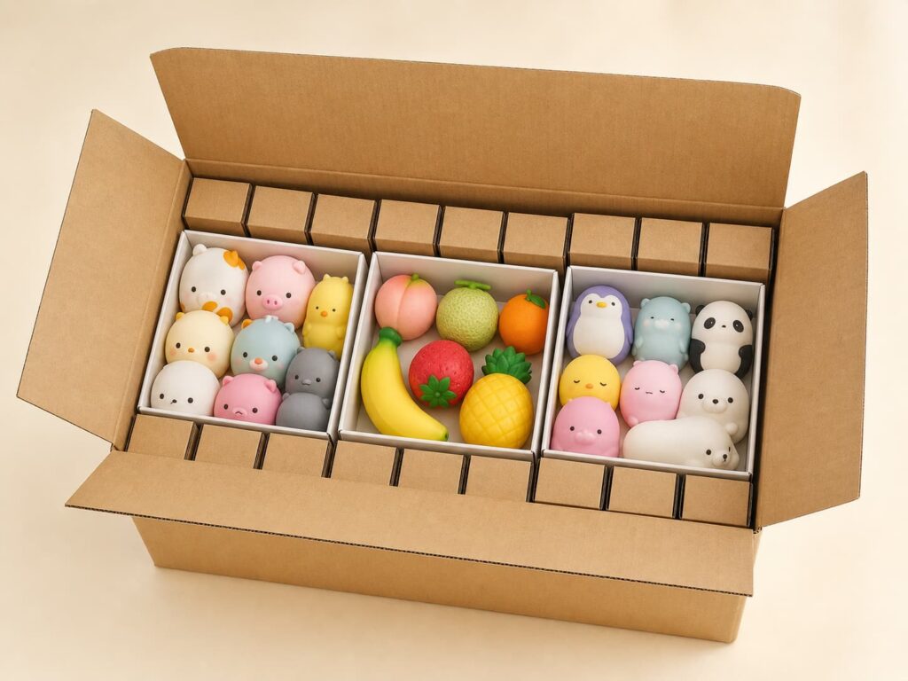 Wholesale squishy toy shape selection for custom sensory toy programs
