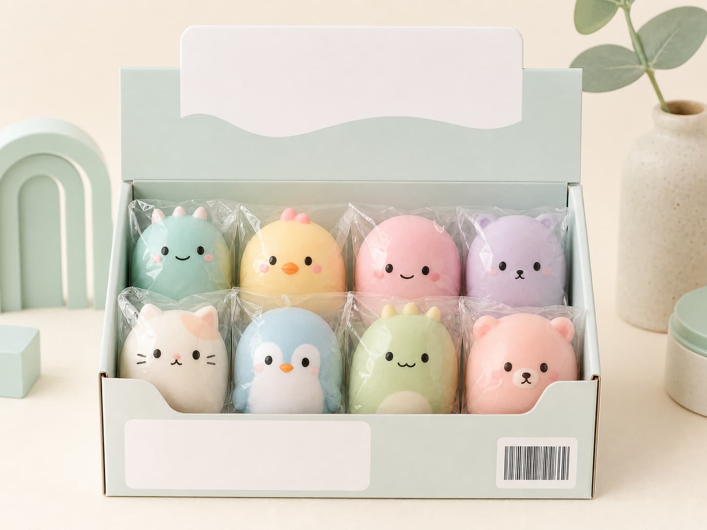 Wholesale squishy toy shape selection for custom sensory toy programs