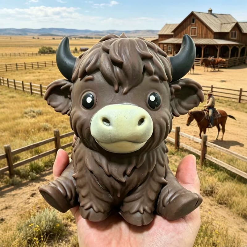 Highland Cow Squishy Toy