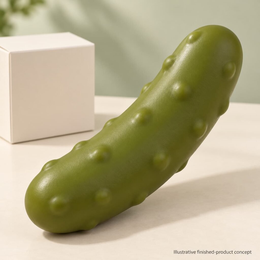 Custom TPR Pickle Squishy Finished Concept
